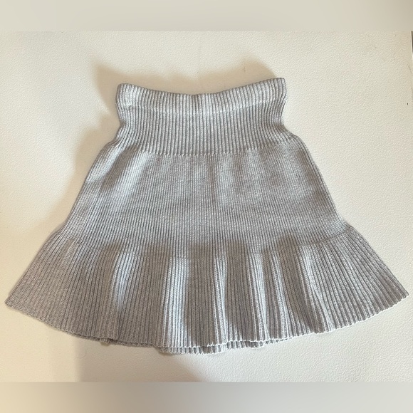 Pins & Needles Gray Knit Mini Schoolgirl Academia Circle Skirt Size Medium - Picture 1 of 9